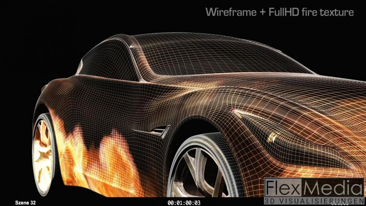 Visualisierung Designstudie Automotive